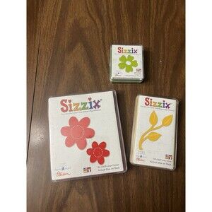 Sizzix Die Cuts Scrapbooking 380224 Flower #1 380208 Large Daisies 380227 Leaf